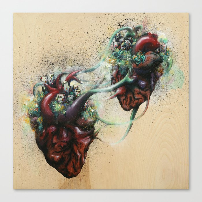Arrested Vascular Fusion of Two Entities in Need Canvas Print