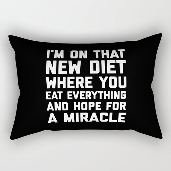 New Diet Funny Quote Rectangular Pillow