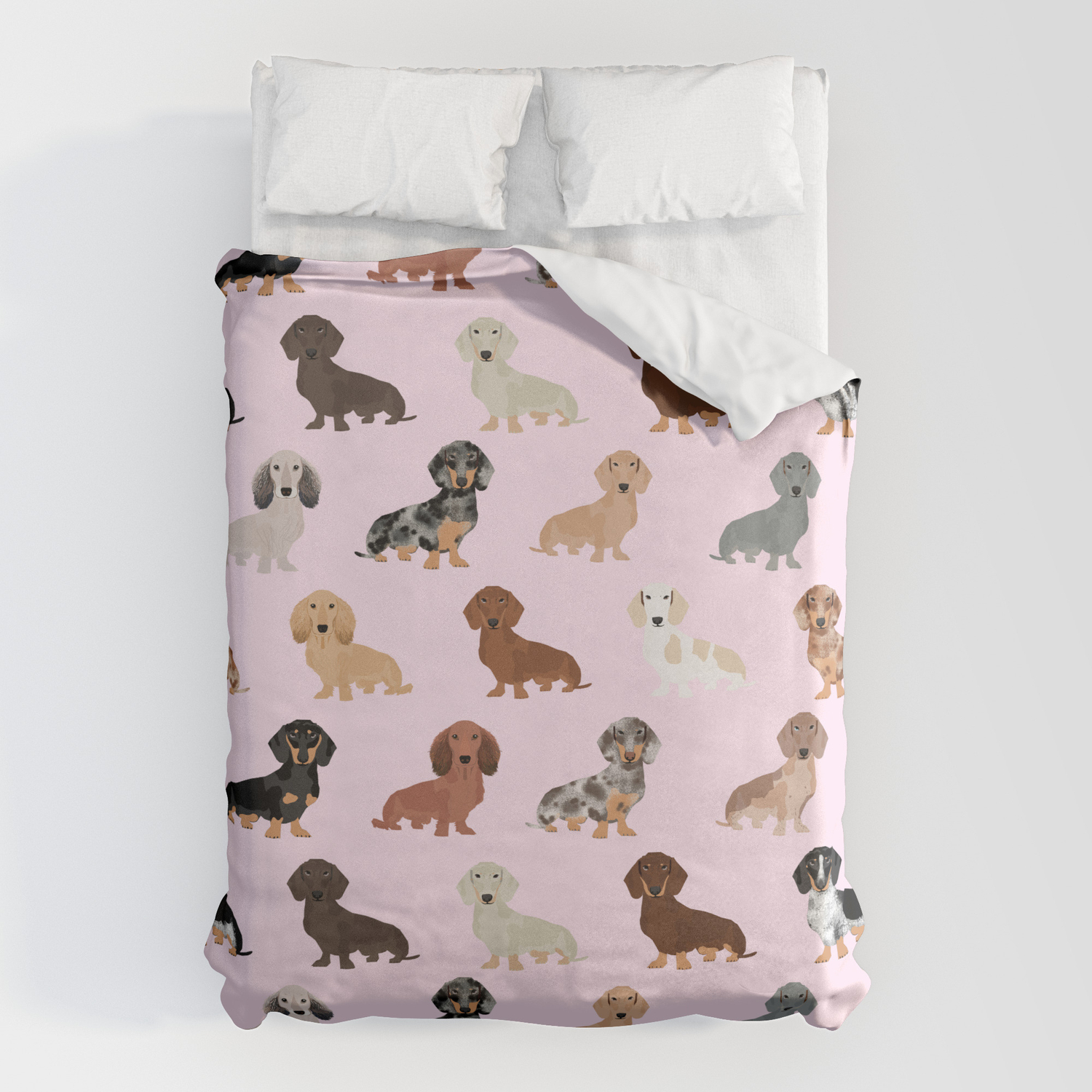 Dachshund Dog Breed Pet Pattern Doxie, Pet Duvet Covers