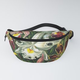 Haeckel - Victorian Orchids Floral Print Fanny Pack