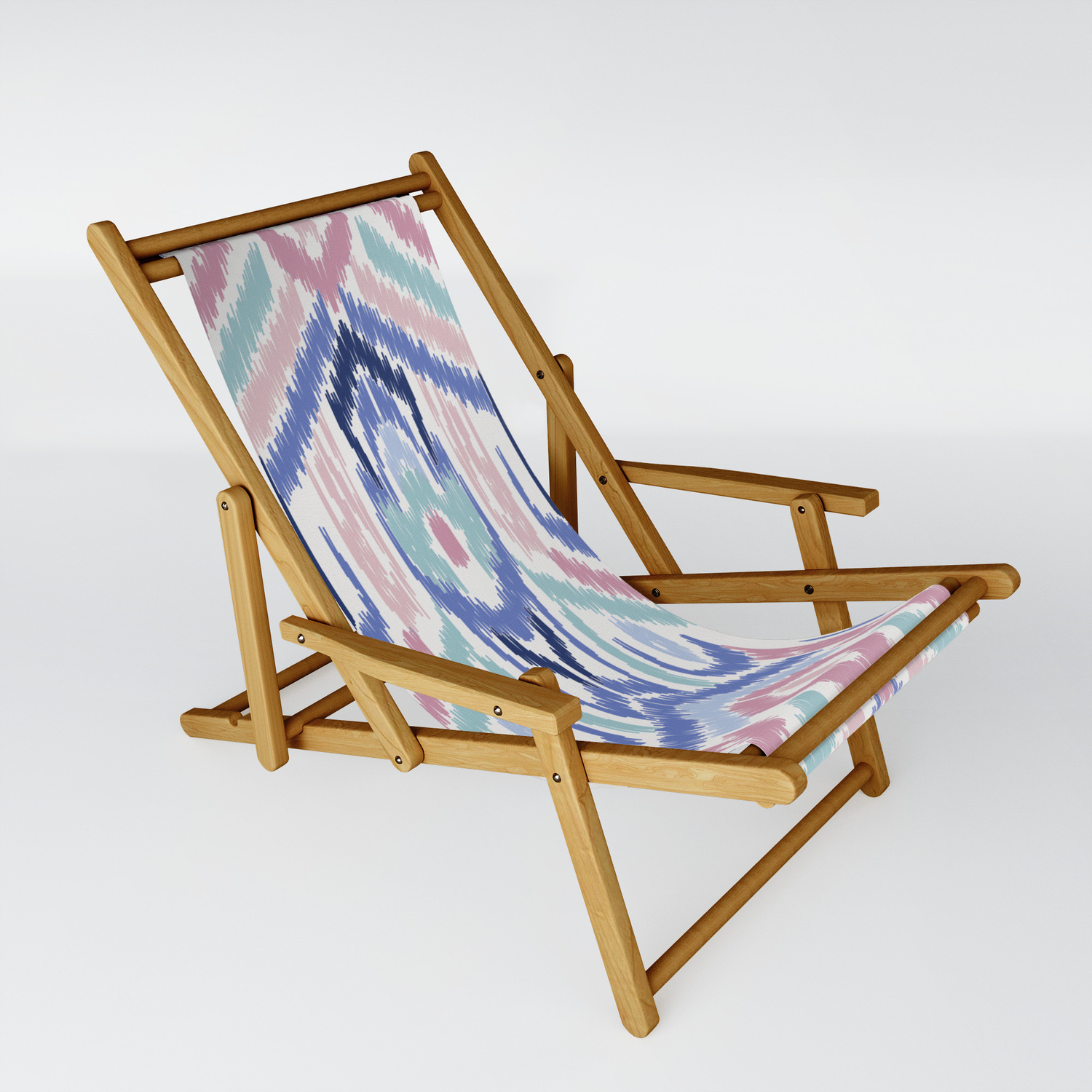 Ikat Ikat Pastel Wandering Sling Chair By Mjmstudio Society6