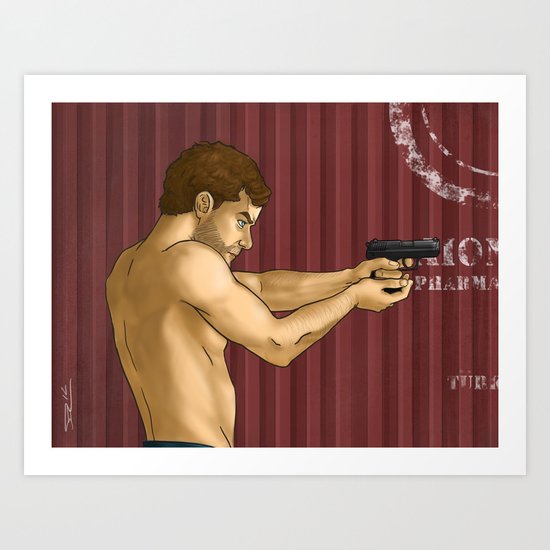 A Dangerous Man Art Print