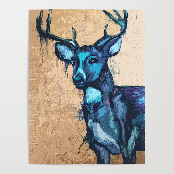 "Deer Reader". Poster
