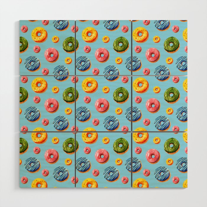 Sweet Donuts Wood Wall Art