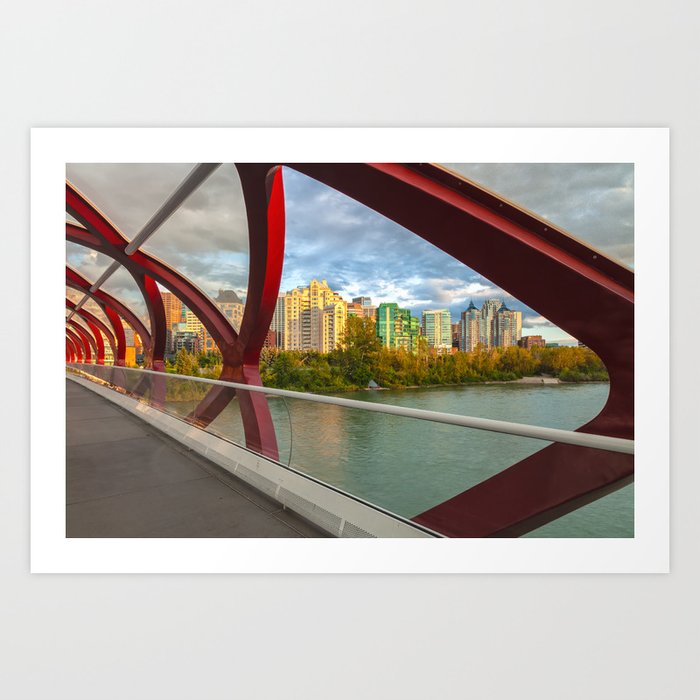 Calgary sunset Art Print