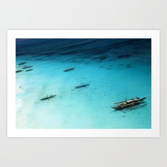 White Beach Boracay Art Print