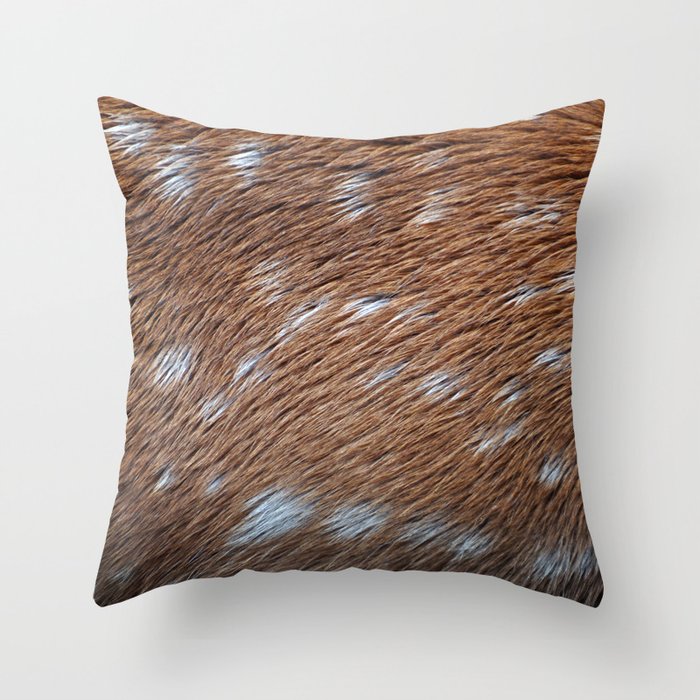 Deer Hide Throw Pillow