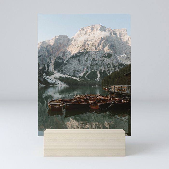 Lago di Braies - Dolomites - South Tyrol Mini Art Print
