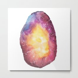 Galaxy egg Metal Print | Galaxy, Colors, Stars, Drawing, Watercolor, Yellow, Eggshape 