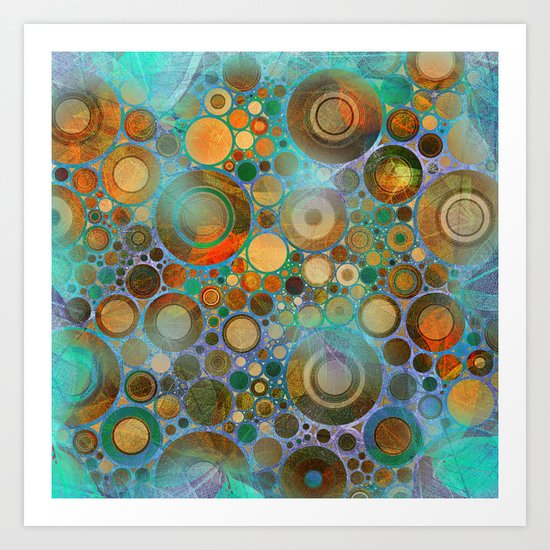 Abstract Circles Pattern Art Print
