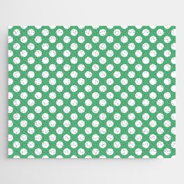 St. Patrick's Day Green Big Dots Collection Jigsaw Puzzle