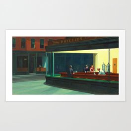 Edward Hopper Nighthawks Art Print