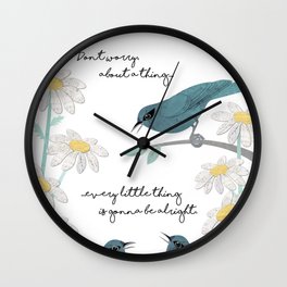 Three Little Birds (Parts 1 and 2) Wall Clock