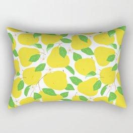 Pear fruit seamless pattern illustration  Rectangular Pillow
