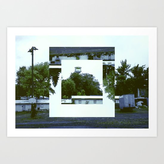 Decoy Geometry Overgrown Art Print