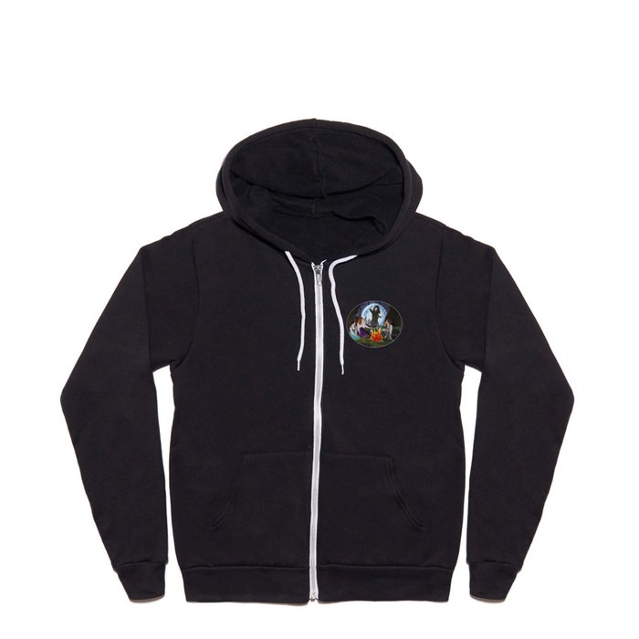 Campfire Witches Full Zip Hoodie
