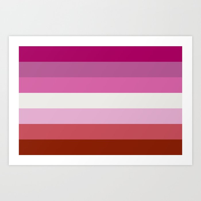Lesbian Flag Art Print