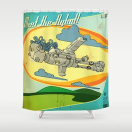 Flybot Shower Curtain