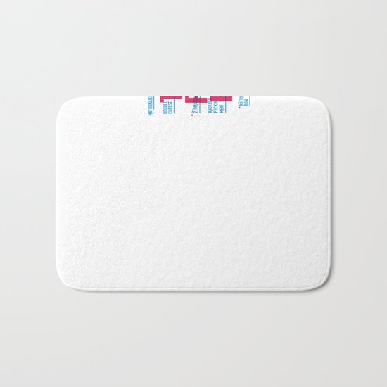 The Perfect Burger Bath Mat