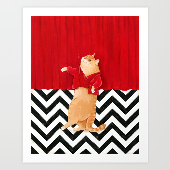 Dancing Cat Art Print by Inna Ruda Society6