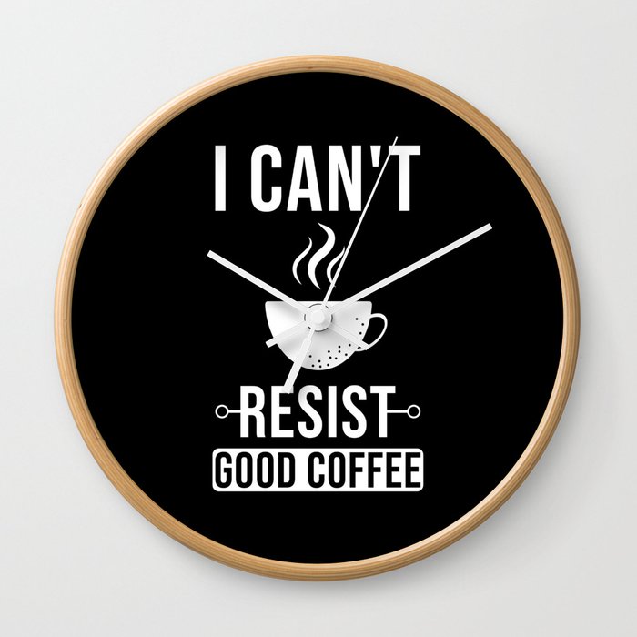 Coffee Saying Wall Clock