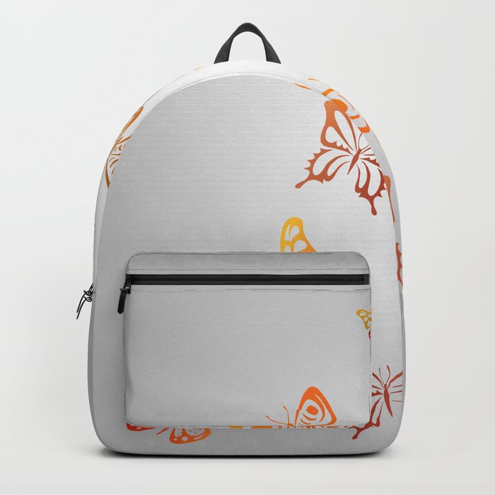 Butterflies with grey background Backpack