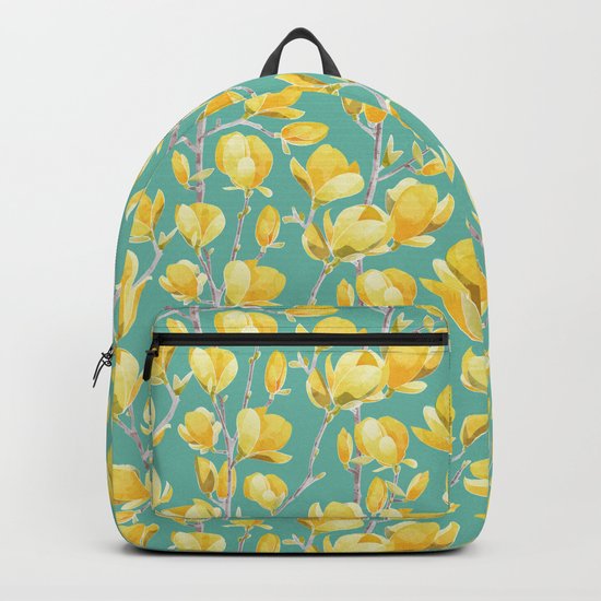 Yellow Magnolia Spring Bloom Backpack