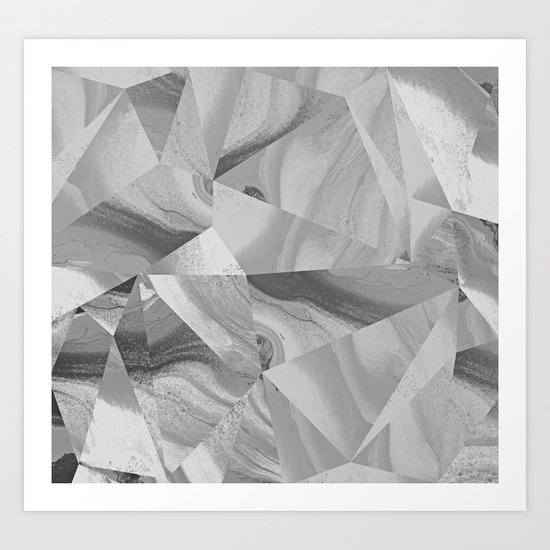 Irregular Marble II Art Print