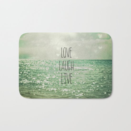 Love Laugh Live Bath Mat