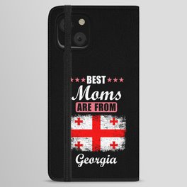 Best Moms are from Georgia iPhone Wallet Case
