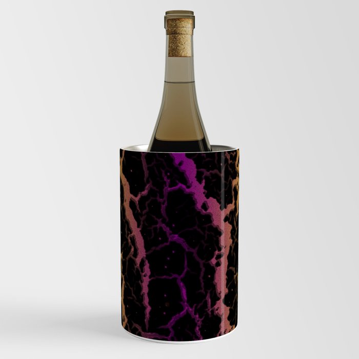 Cracked Space Lava - Yellow/Purple Wine Chiller