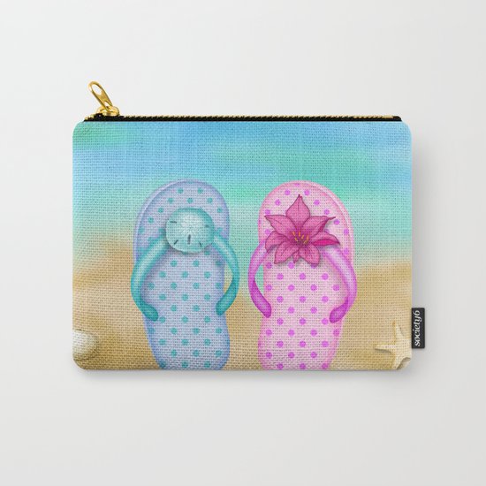 Beach & summer slippers Carry-All Pouch