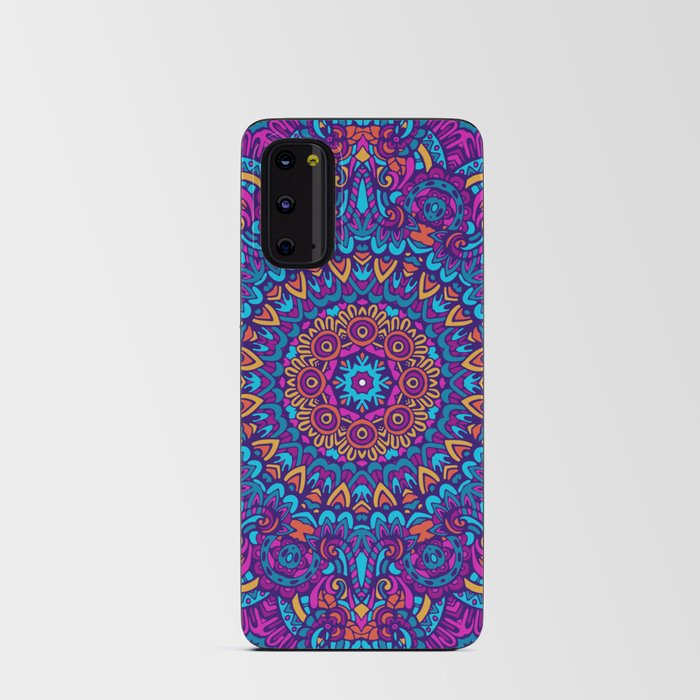 Colorful Mandala Aztec Pattern Indian Mexican Ethnic Oriental Rug Android Card Case