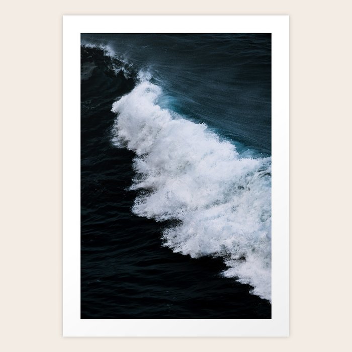 Powerful Breaking Wave In The Atlantic Ocean Landscape Photography Art Print By Regnumsaturni