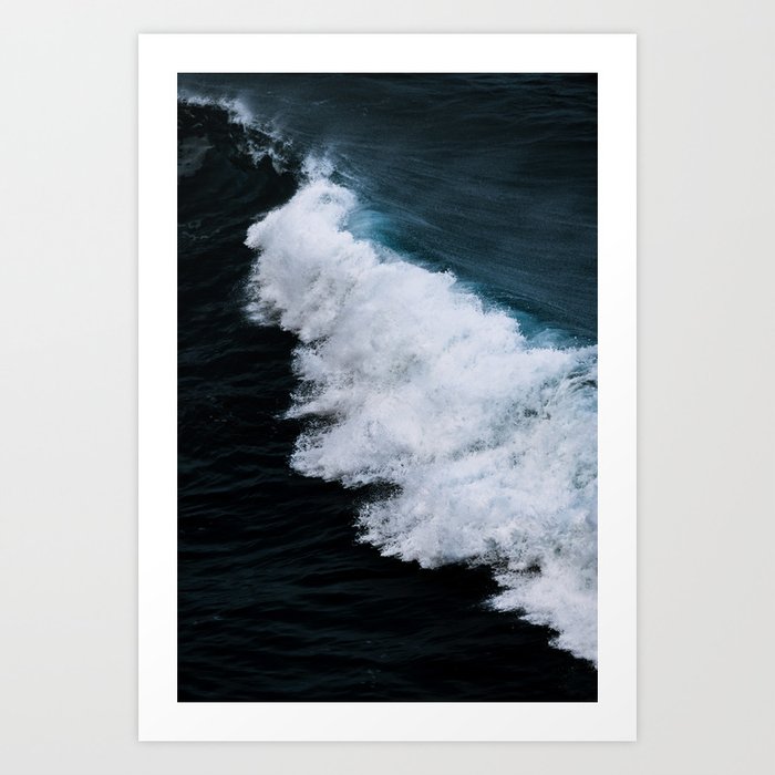 Powerful breaking wave in the Atlantic Ocean - Landscape Photography Art Print