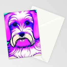 Cutest tibetan terrier puppy Stationery Cards