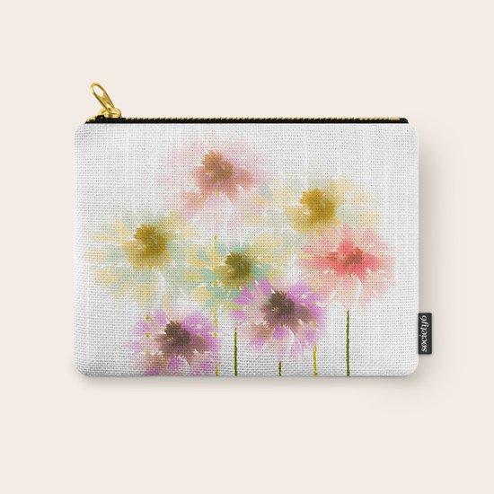 flowers Carry-All Pouch