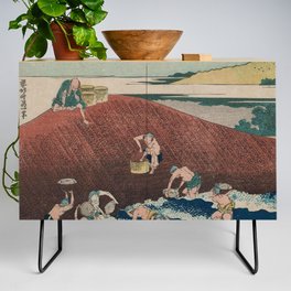 Hokusai, Basket fishing in the Kinu River Credenza