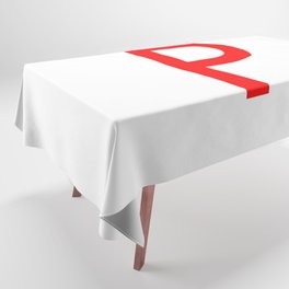 LETTER P (RED-WHITE) Tablecloth