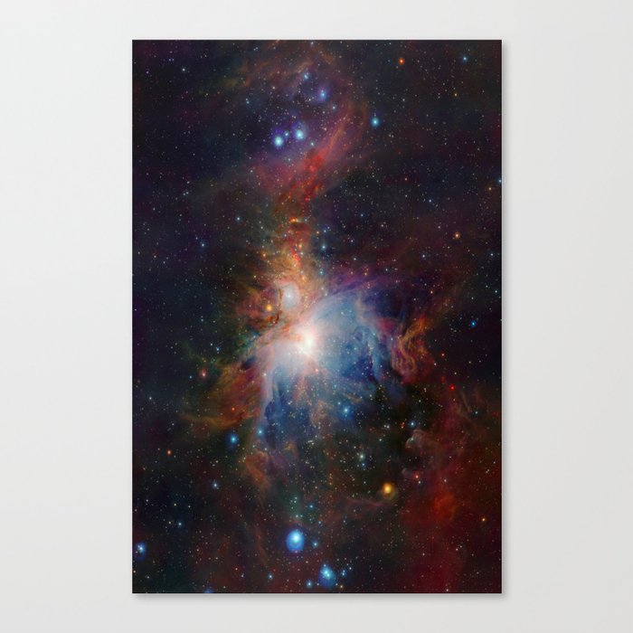 infrared view of the Orion Nebula Canvas Print