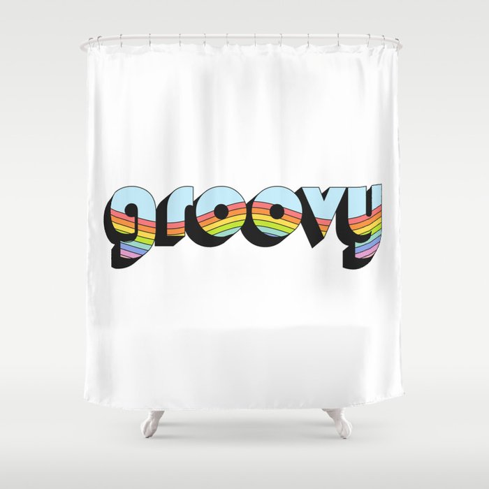 Groovy Shower Curtain By Subliming Society6