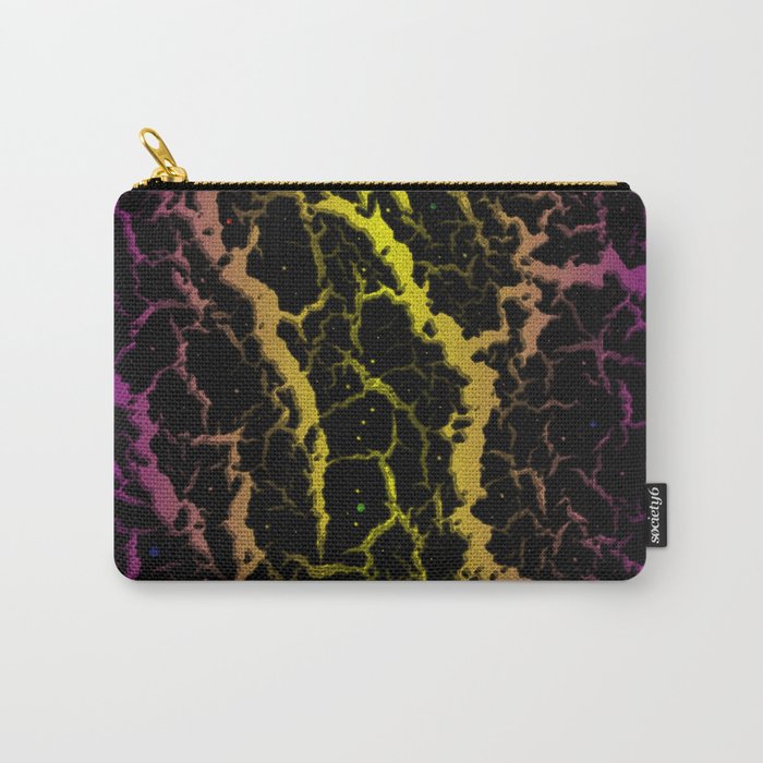 Cracked Space Lava - Purple/Yellow Carry-All Pouch