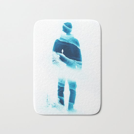 Love Isolation in Teal Bath Mat