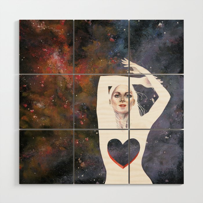 Love is infinite as the Cosmos Wood Wall Art