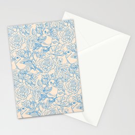 Blue Birds and Branches Stationery Card