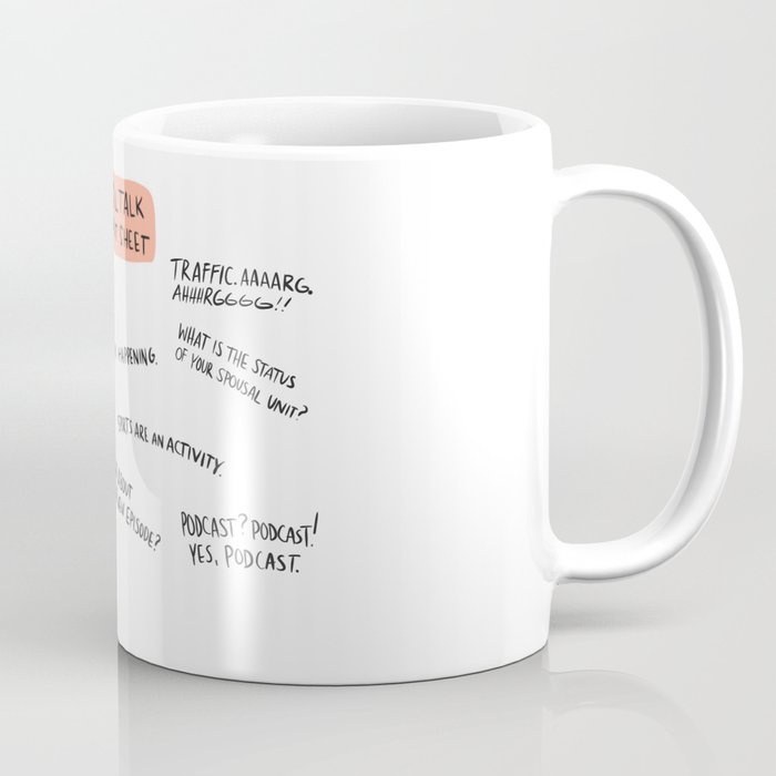 Small Talk Cheet Sheet Coffee Mug