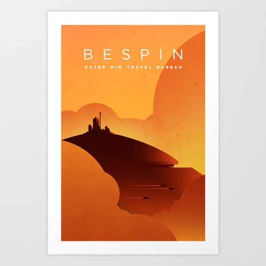 Outer Rim Travel Bureau: Bespin Art Print