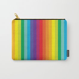 Rainbow Stripes Carry-All Pouch | Purple, Color, Graphicdesign, Rainbow, Spectrum, Allcolors, Bright, Prism, Horizontal, Red 