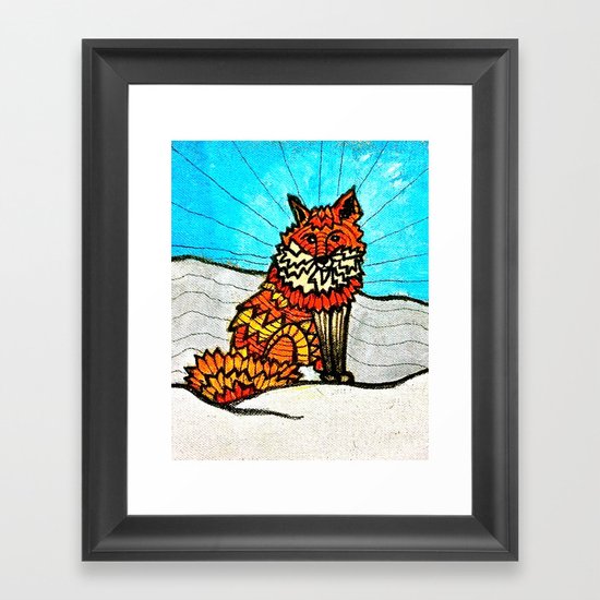 THE FOX Framed Art Print