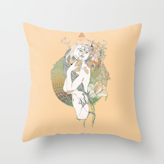 pistil Throw Pillow